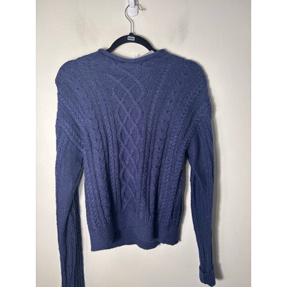 NWT J. Crew Navy Blue Long Sleeve Knit Sweater Sz XS - Picture 1 of 3